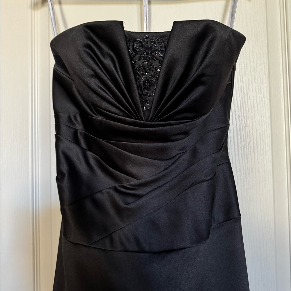 David’s Bridal Black Bridesmaid Dress Size 8